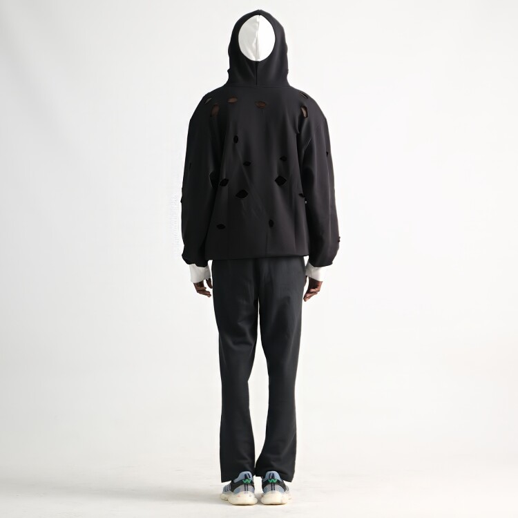 Relaxed Fit Hooded Sweater 001 - 6